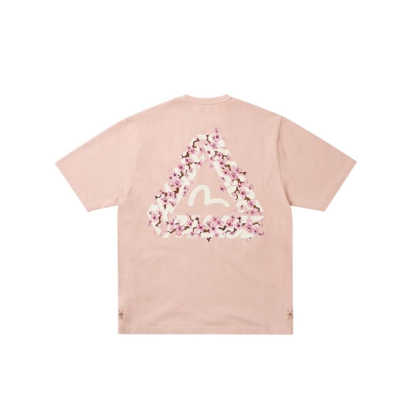 Palace x Evisu Heavy Wash Tee Pink