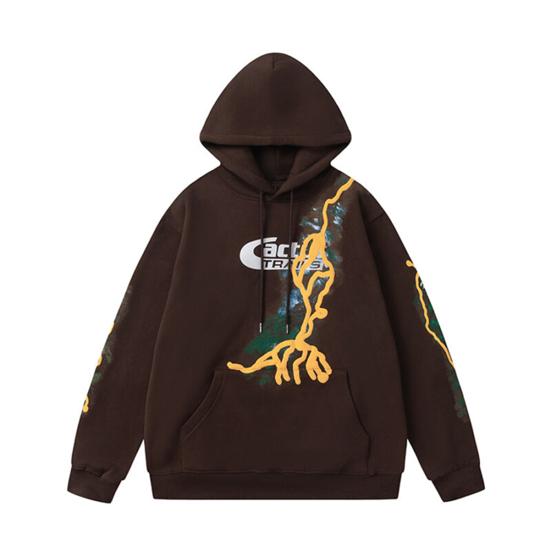 Travis Scott Big Lightning Hoodie Brown