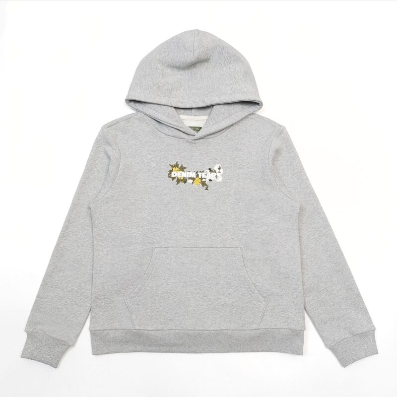 Denim Tears Logo Hoodie 'Grey'