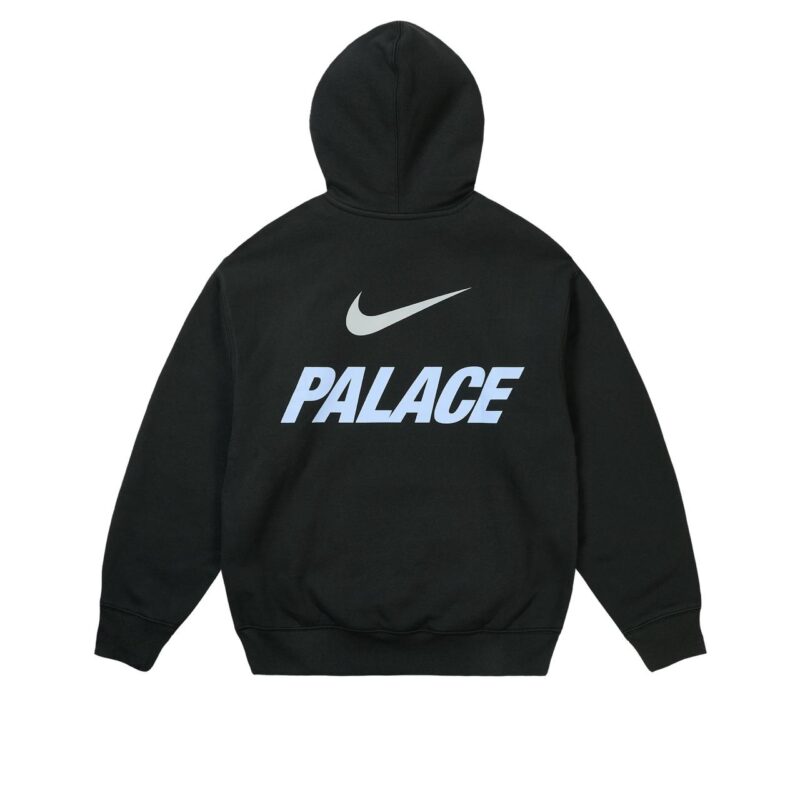 Palace x Nike Font Swoosh Hoodie Black