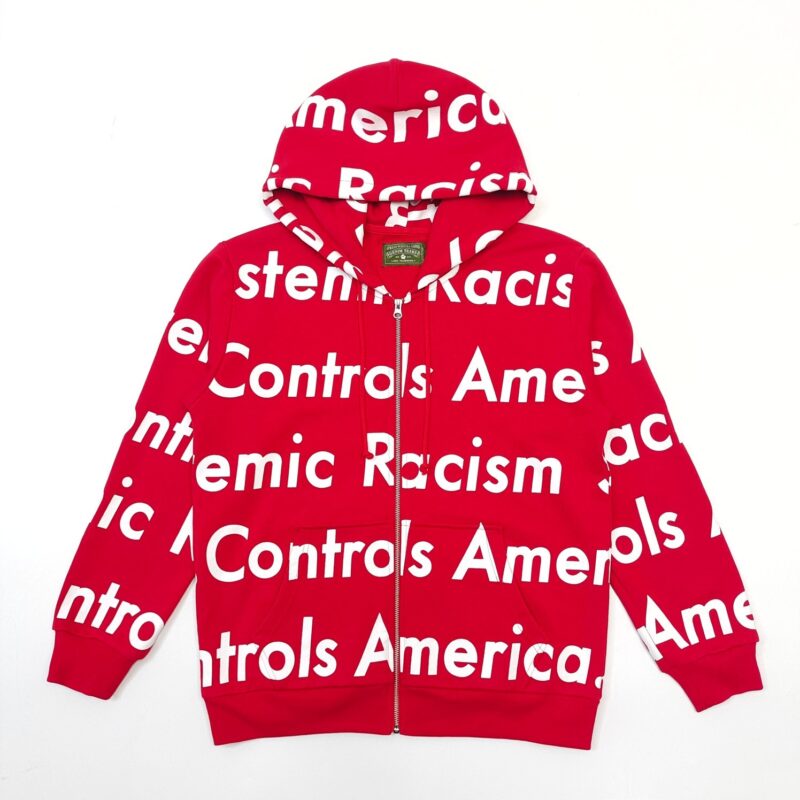 Denim Tears x Arthur Jafa Systemic Racism Controls America Hoodie Red