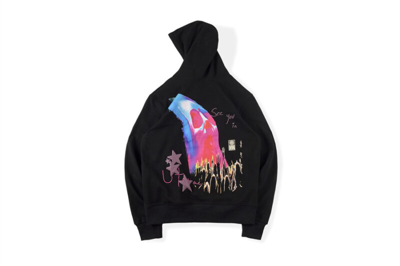 Travis Scott Face Melt Hoodie Black