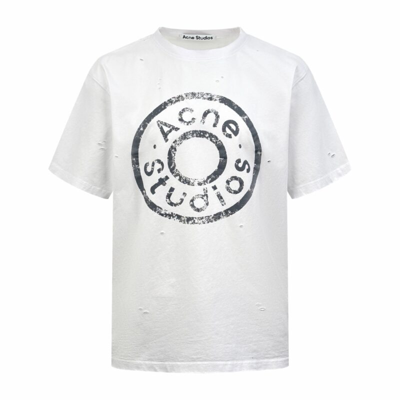Acne Studios Distressed Stamp Logo T-Shirt