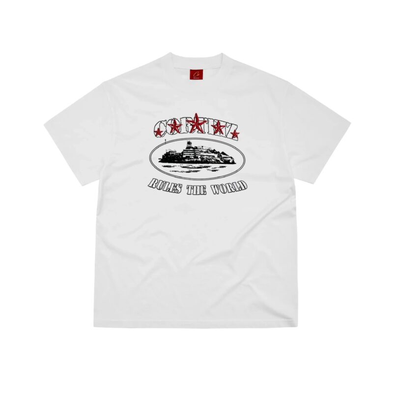 Corteiz 4-Star White Tee