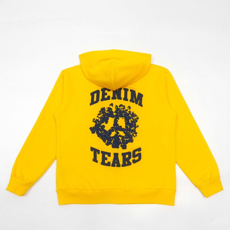 Denim Tears Denim University Zip Hoodie Yellow