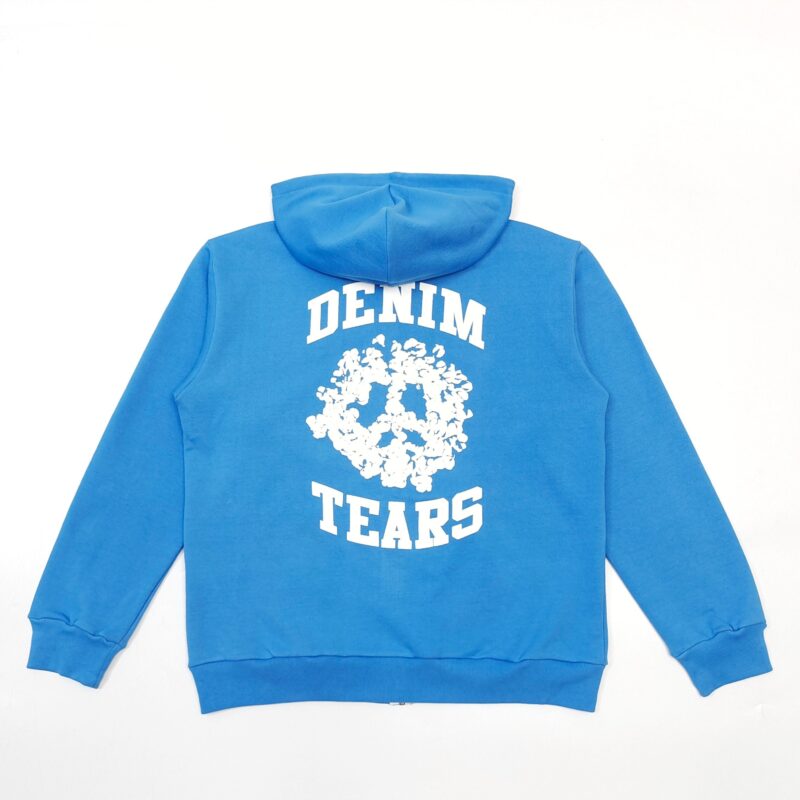 Denim Tears Denim University Zip Hoodie Blue