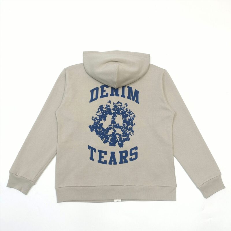 Denim Tears Denim University Zip Hoodie Grey