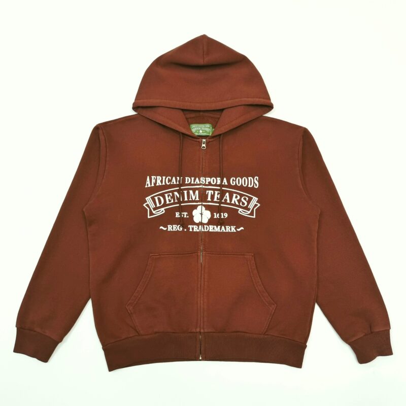Denim Tears ADG Zip Hoodie Brown