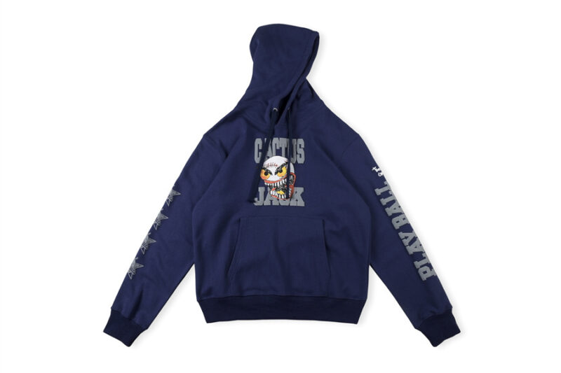 Travis Scott Celebrity Softball "Play Ball" Hoodie Navy