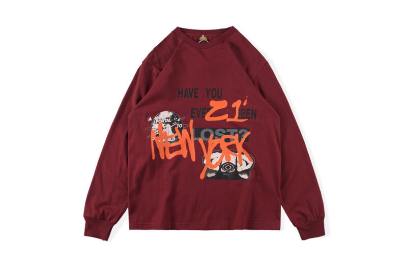 Travis Scott Rolling Loud NYC 2021 Long Sleeve Burgundy