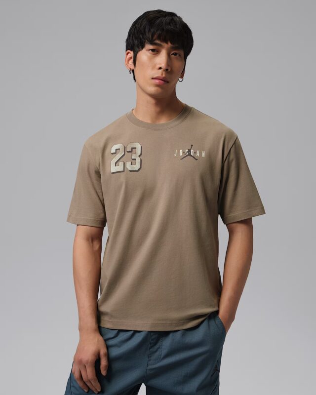 Nike Jordan Brooklyn Varsity Graphic Tee Brown-beige