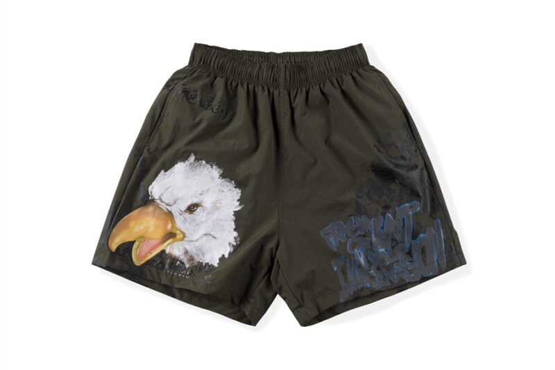 Travis Scott For Fragment Imagination Shorts Green
