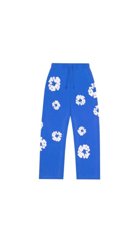 Denim Tears Cotton Wreath Baggy Sweatpants Blue
