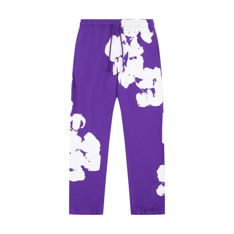 Denim Tears Big Cotton Wreath Sweatpants 'Purple'