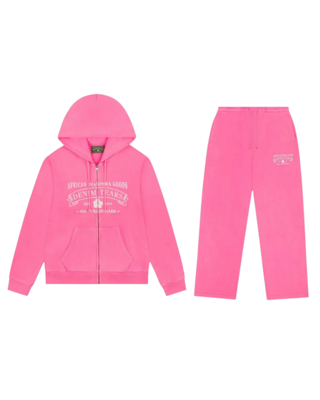 Denim Tears ADG Zip Set Pink