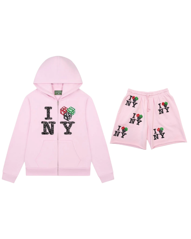 Denim Tears Cee-Lo NY Shorts Set Pink