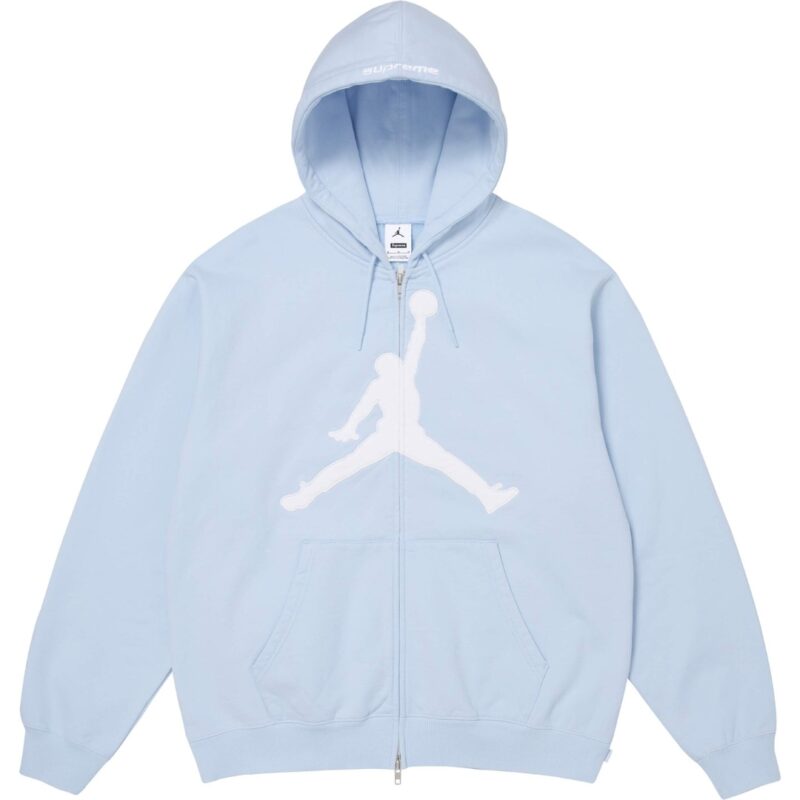 Supreme x Jordan Zip Hoodie Blue