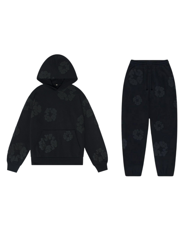 Denim Tears Mono Cotton Wreath Set Black