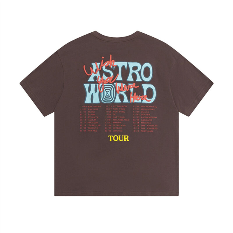 Travis Scott Astroworld Tour Tee Brown