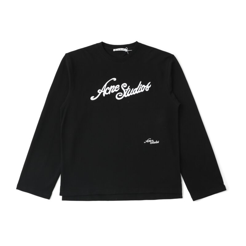 Acne Studios Double Script Logo Long-Sleeve Top