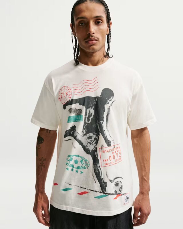 Nike Celebrate Soccer Passport Stamp Tee White