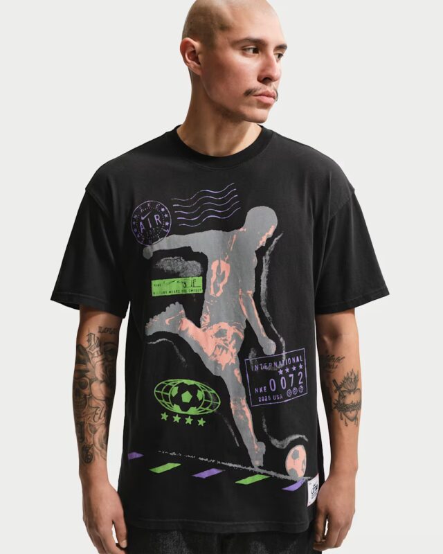 Nike Celebrate Soccer Passport Stamp Tee Black