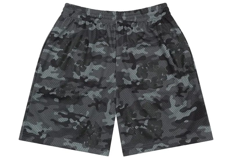 Denim Tears Camo Cotton Wreath Mesh Shorts 'Black'