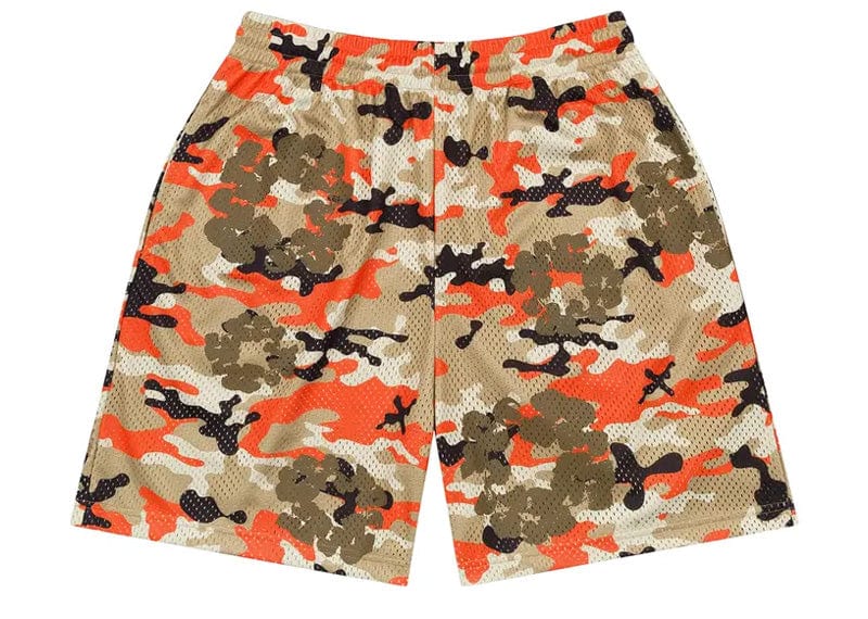 Denim Tears Camo Cotton Wreath Mesh Shorts 'Brown'