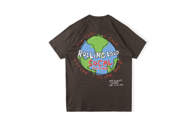 Travis Scott Rolling Loud SoCal 2021 Tee Brown