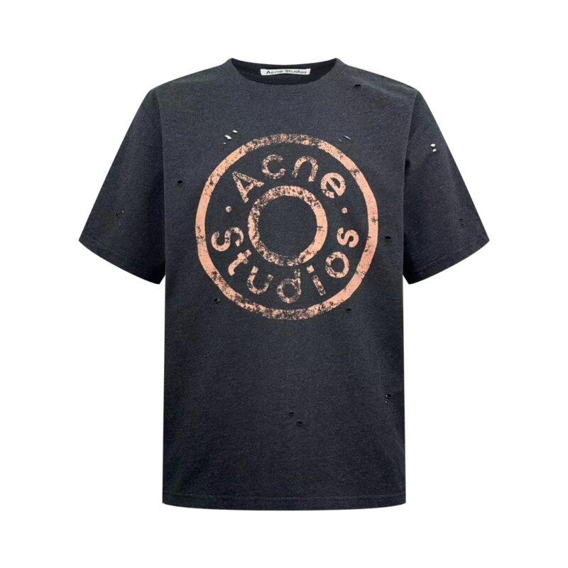 Acne Studios Distressed Stamp Logo T-Shirt