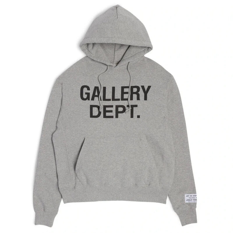 GALLERY DEPT. Center Logo Hoodie Heather Grey