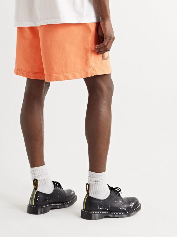 GALLERY DEPT. G.I. Wide Leg Logo Print Loopback Shorts Orange2