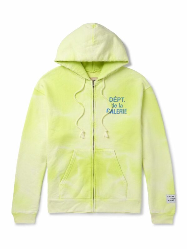 GALLERY DEPT. French Zip Hoodie Lime Green