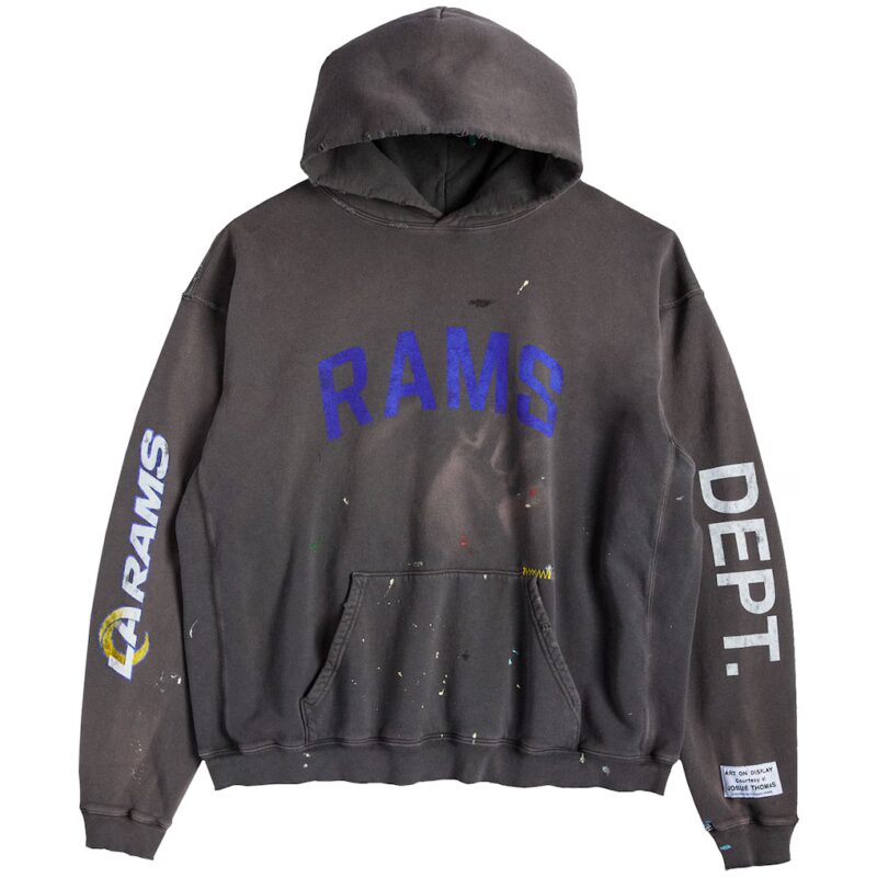GALLERY DEPT. LA Rams 90's Vintage Hoodie Washed Black