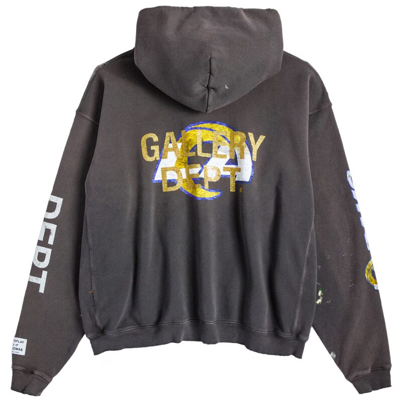 GALLERY DEPT. LA Rams 90’s Vintage Hoodie Washed Black1