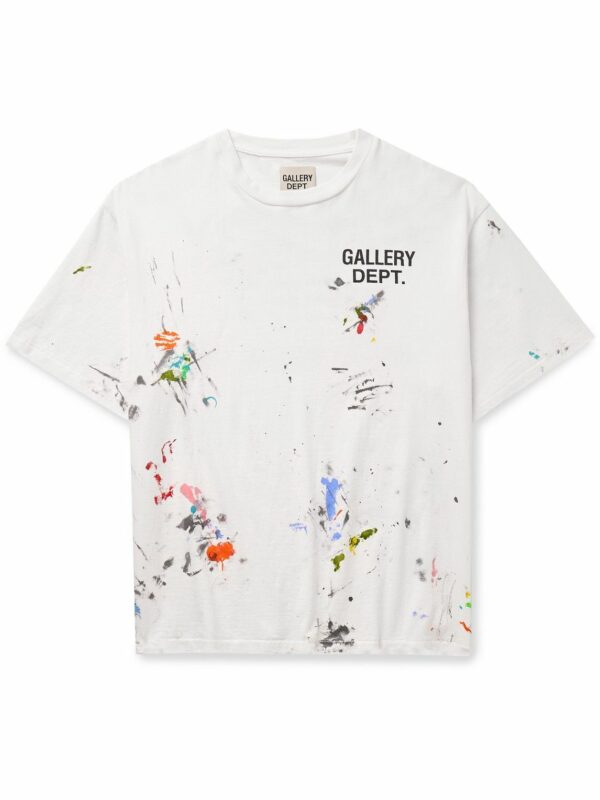 GALLERY DEPT. Paint Splattered Logo Print Tee