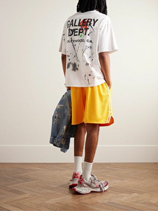 GALLERY DEPT. Paint Splattered Logo Print Tee1
