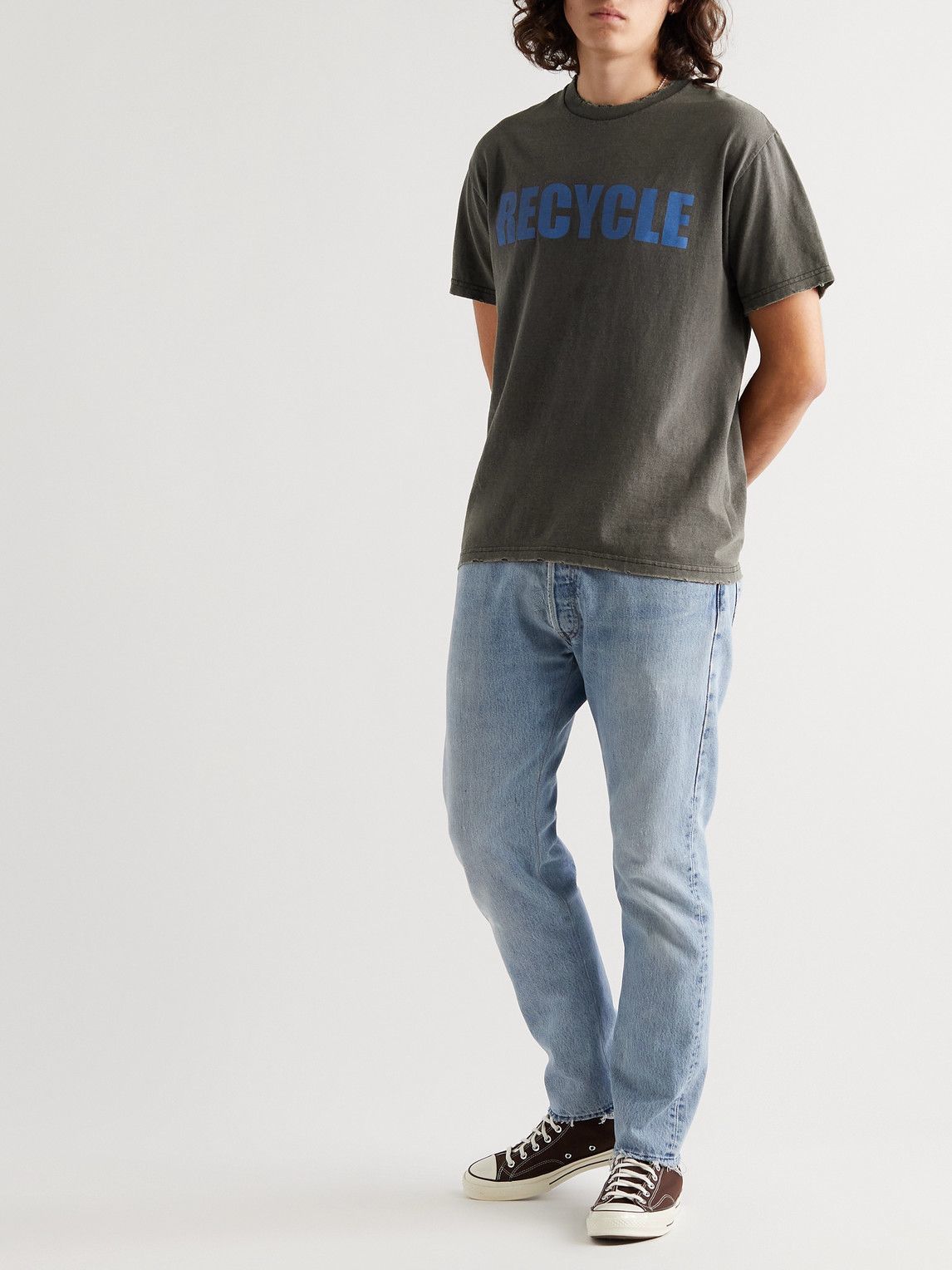 GALLERY DEPT. Recycle Distressed Printed Tee2