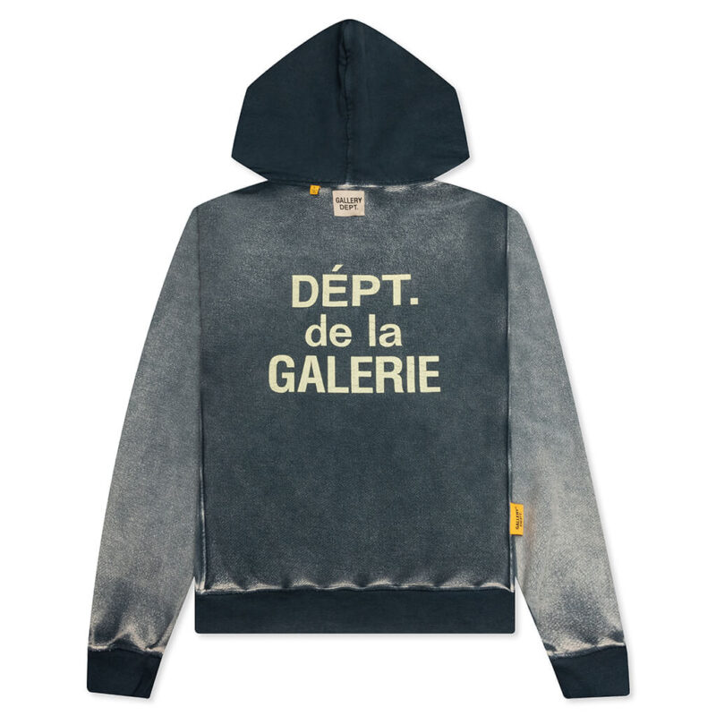 GALLERY DEPT. Reversible French Logo Hoodie Navy1