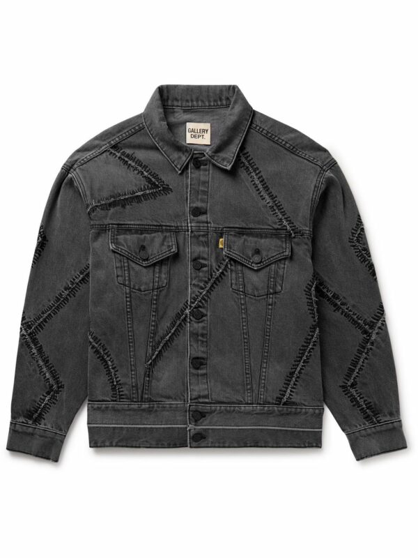 GALLERY DEPT. Scar Embroidered Denim Jacket