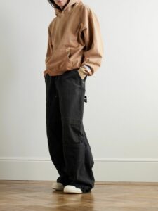 GALLERY DEPT. Ventura Logo-Appliquéd Distressed Hoodie Brown1