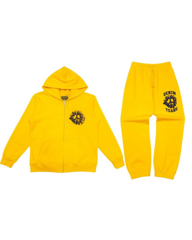 Denim Tears University Zip Set Yellow