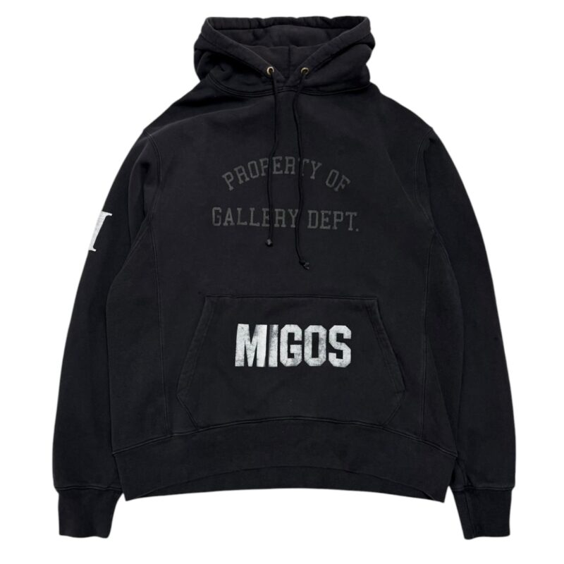Migos x GALLERY DEPT. For Culture III YRN Hoodie Washed Black1