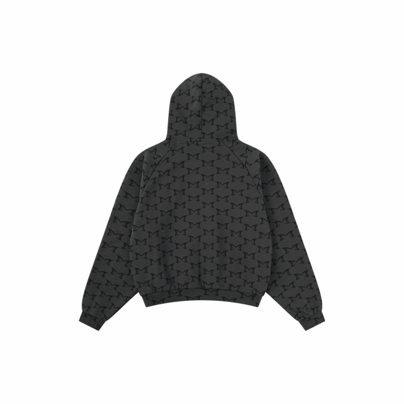 Monogrammed hood (dark grey)1