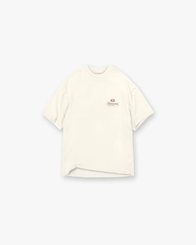 Represent Grand Vintage Hand Drawn T-Shirt Aged White