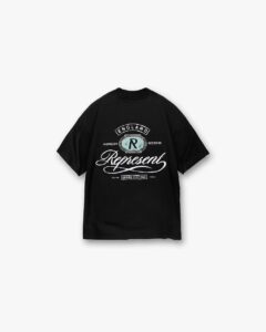 Represent Grand Vintage Hand Drawn T-Shirt Jet Black1