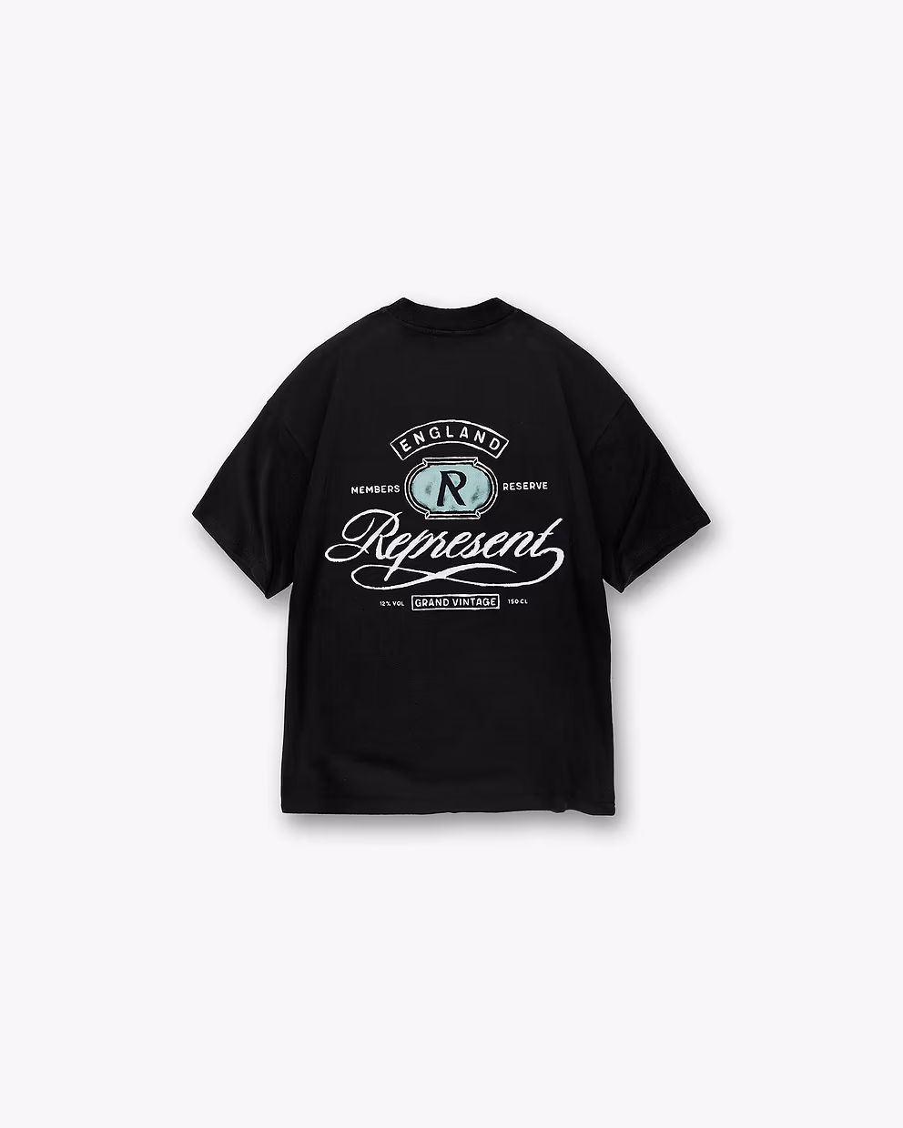 Represent Grand Vintage Hand Drawn T-Shirt Jet Black1