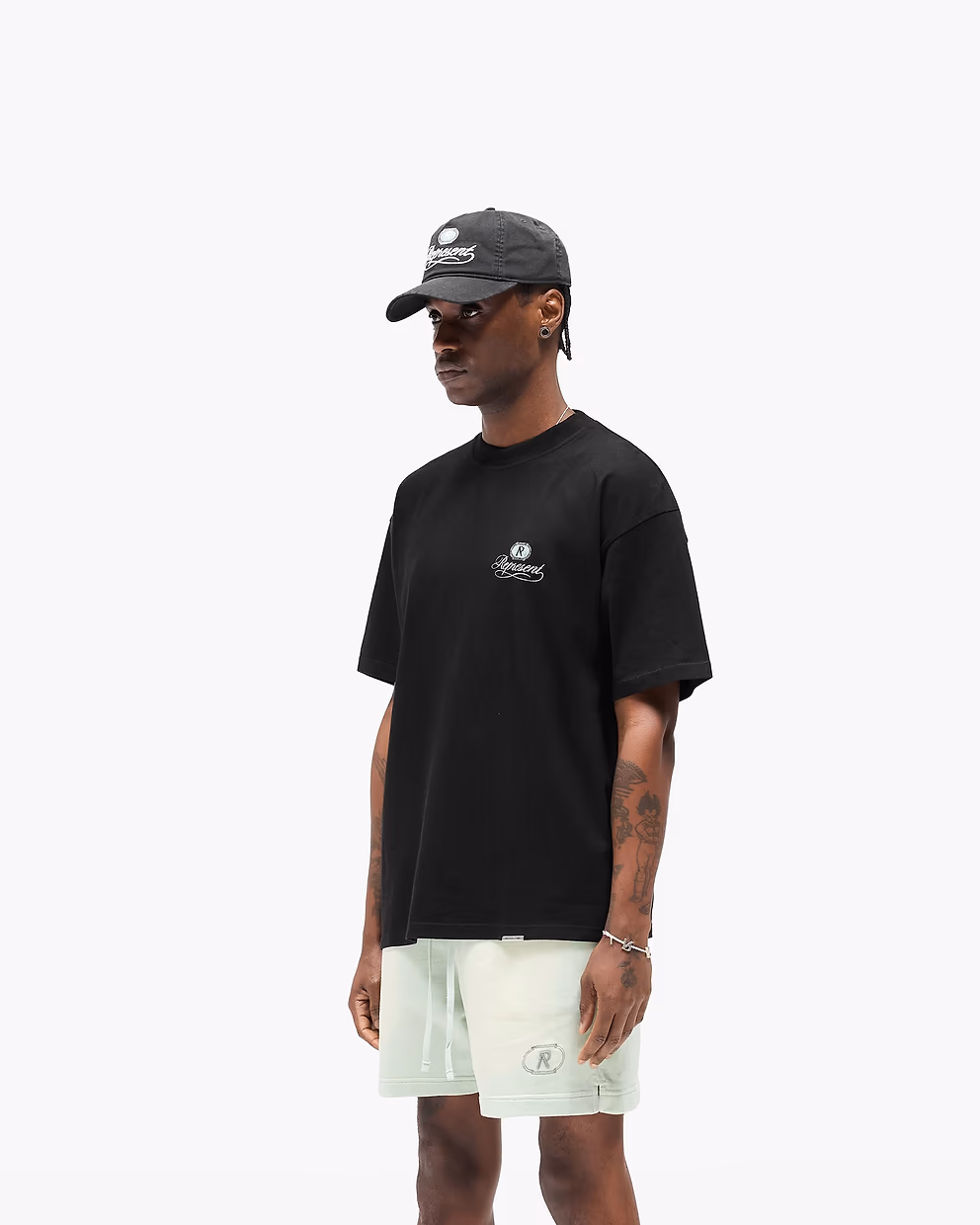 Represent Grand Vintage Hand Drawn T-Shirt Jet Black4