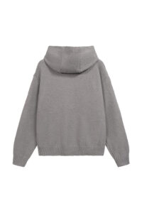 Represent Grey Heavy Boucle Hoodie1