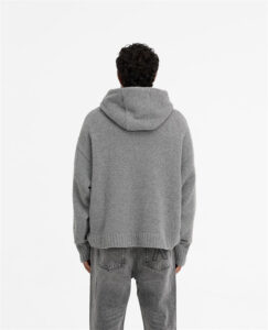 Represent Grey Heavy Boucle Hoodie3